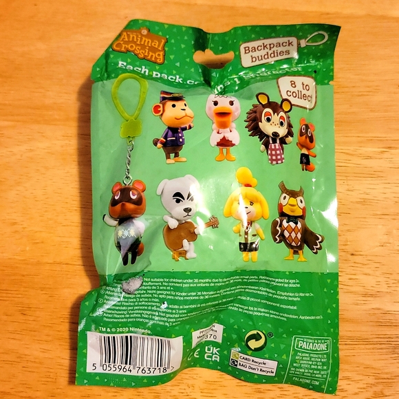 Animal Crossing Backpack Buddies NIP Sealed - Picture 2 of 3